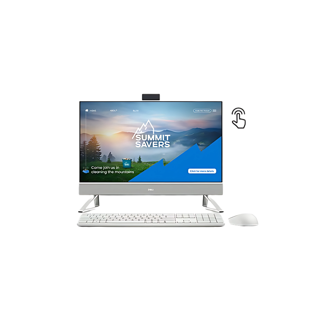 Dell Inspiron 24 5420 All-in-One Desktop - 23.8-inch FHD InfinityEdge Display, Intel Core i7-1355U, 16GB DDR4 RAM, 1TB SSD, Integrated Graphics, Windows 11 Home, Premium Support & Dell Migrate - Pearl White