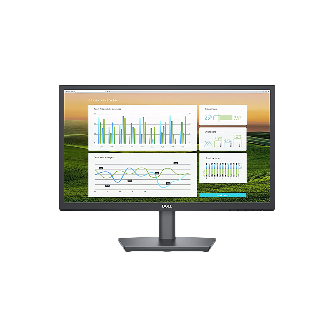 Dell 22 Monitor - E2222H - 21.45-inch (54.48 cm) FHD VA Display, 60Hz, 72% CIE 1931, ComfortView, Anti-Glare, Black