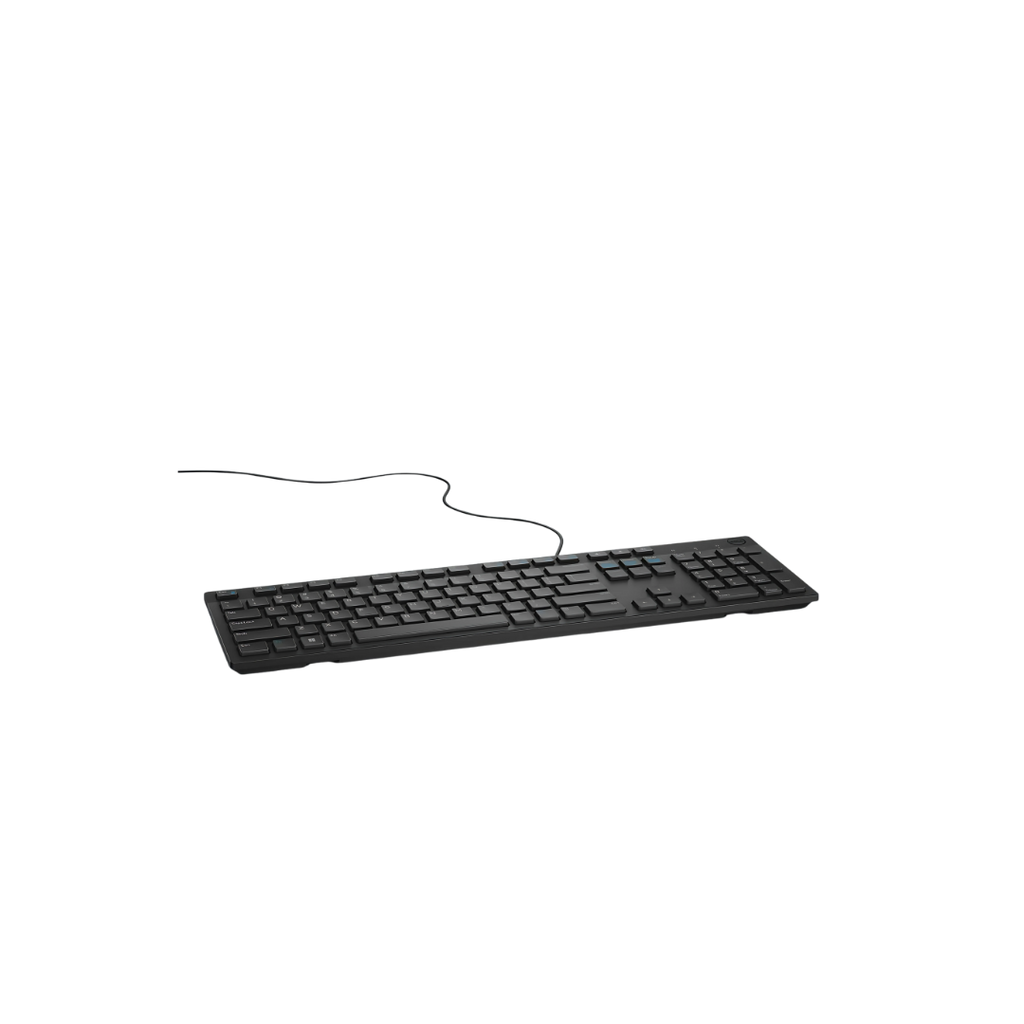 Dell Wired Multimedia Keyboard - KB216 - Full-Size USB Keyboard, Chiclet Keys, Spill-Resistant, Multimedia Hot Keys, Black